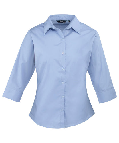 Premier - Women's ¾ sleeve poplin blouse - PR305
