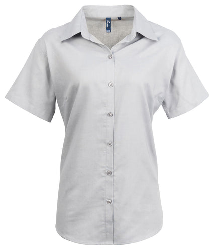 Premier - Women's signature Oxford short sleeve shirt - PR336