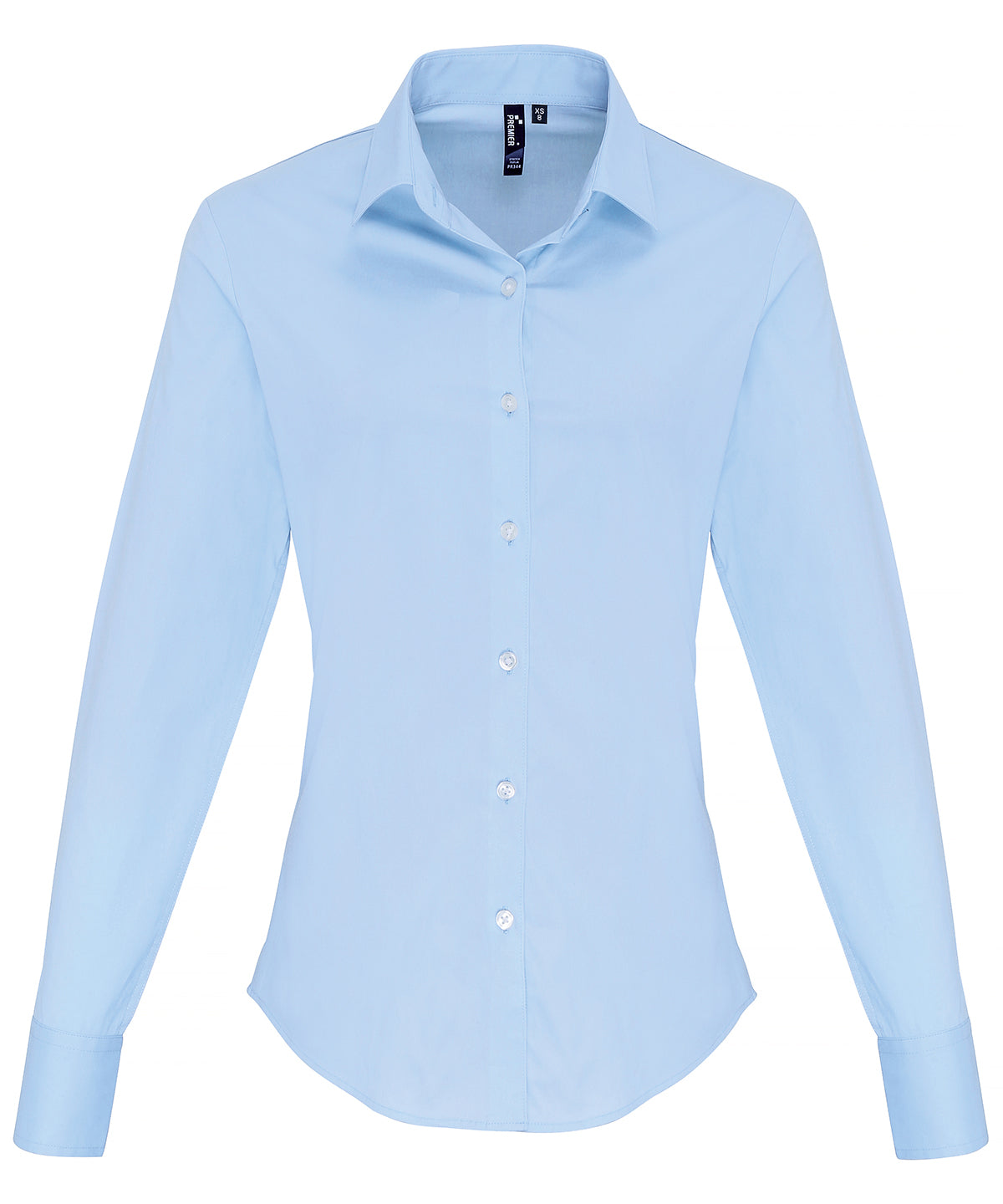 Premier - Women's stretch fit cotton poplin long sleeve blouse - PR344