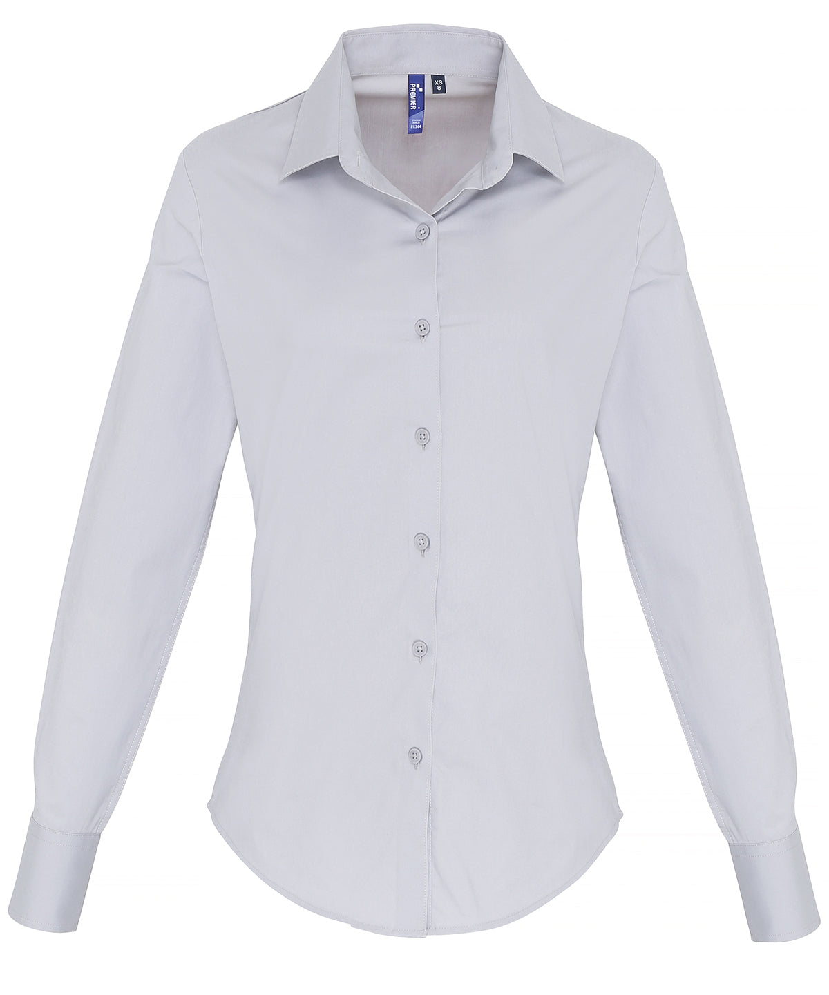 Premier - Women's stretch fit cotton poplin long sleeve blouse - PR344