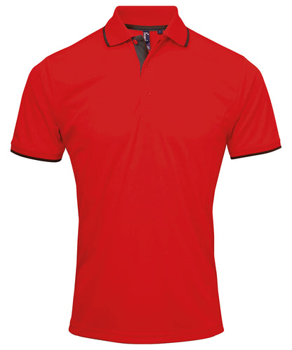 Premier - Contrast Coolchecker® polo - PR618