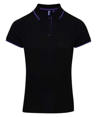 Premier - Women's contrast Coolchecker® polo - PR619