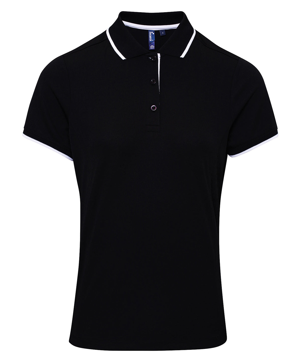 Premier - Women's contrast Coolchecker® polo - PR619