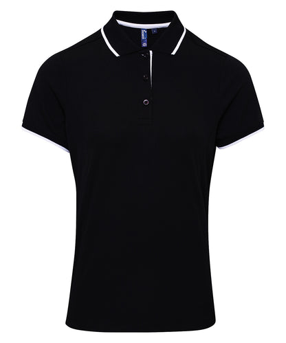 Premier - Women's contrast Coolchecker® polo - PR619