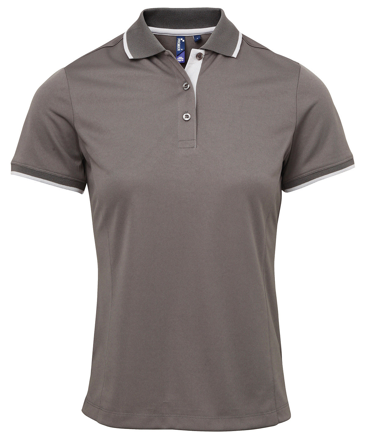 Premier - Women's contrast Coolchecker® polo - PR619