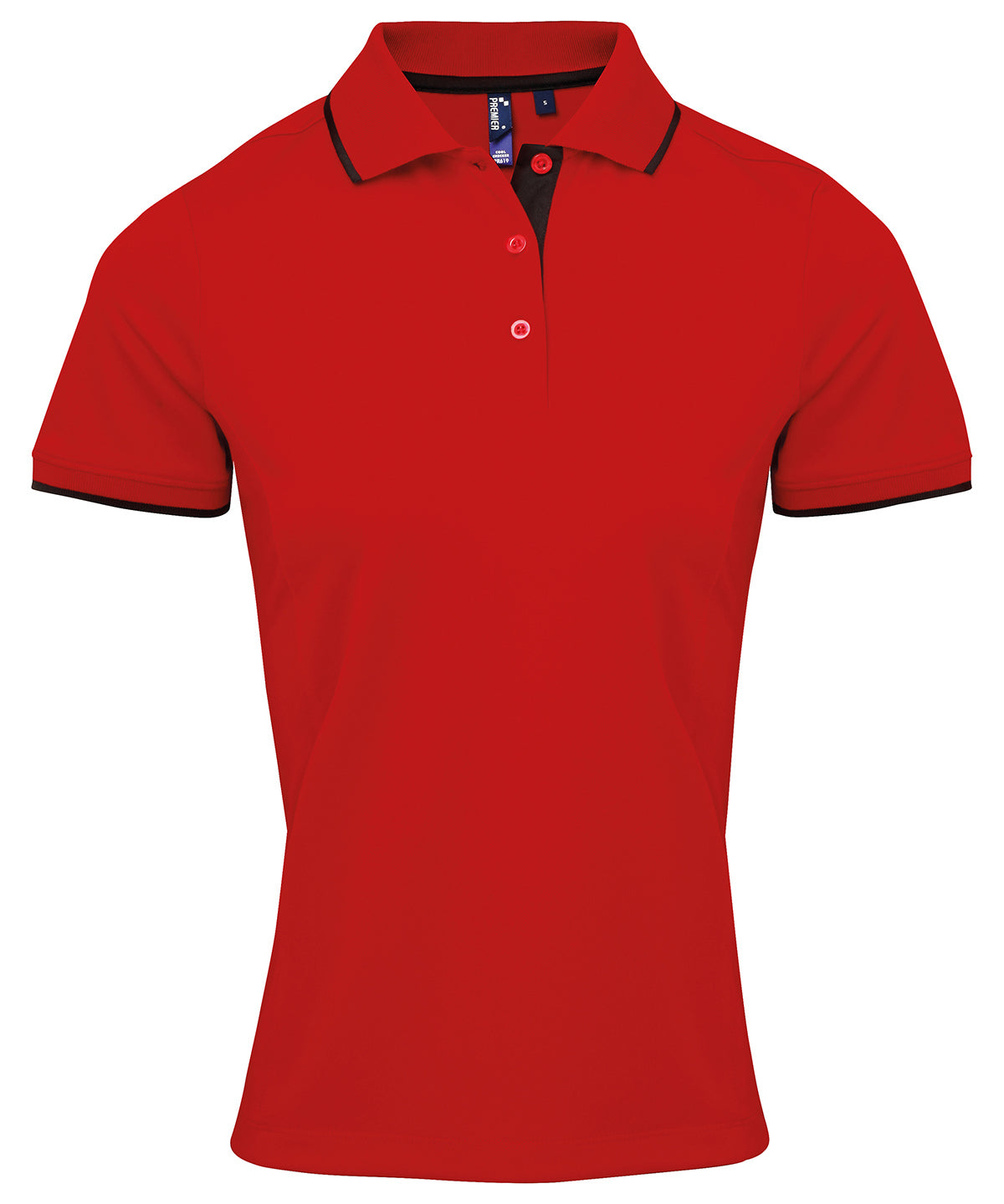 Premier - Women's contrast Coolchecker® polo - PR619