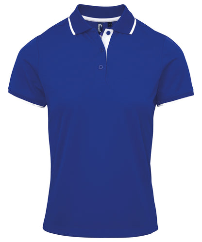 Premier - Women's contrast Coolchecker® polo - PR619