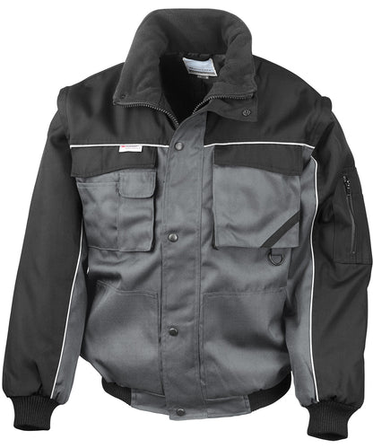 Result Workguard - Work-Guard zip sleeve heavy-duty pilot jacket - RE71A