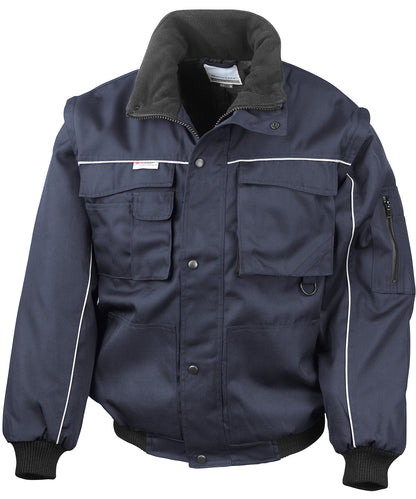 Result Workguard - Work-Guard zip sleeve heavy-duty pilot jacket - RE71A