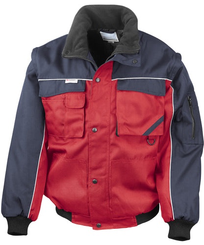Result Workguard - Work-Guard zip sleeve heavy-duty pilot jacket - RE71A