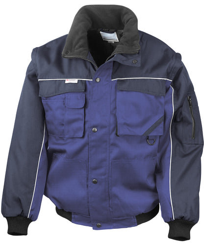 Result Workguard - Work-Guard zip sleeve heavy-duty pilot jacket - RE71A