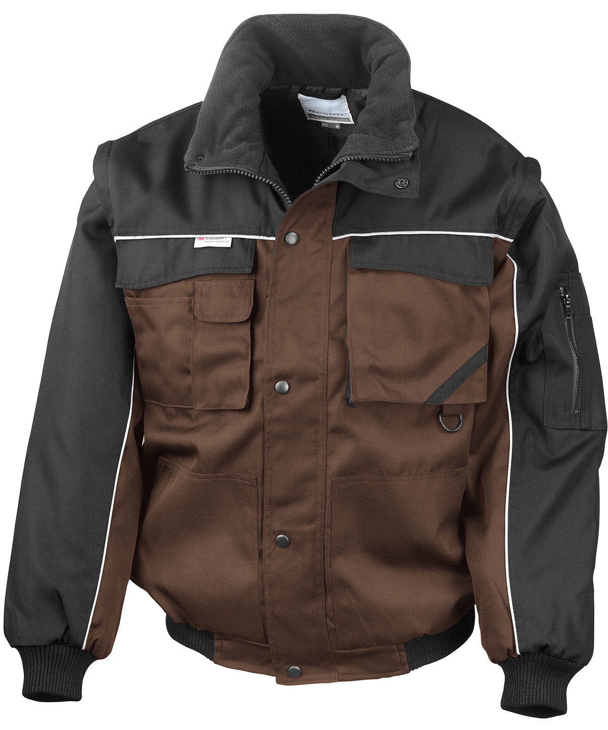 Result Workguard - Work-Guard zip sleeve heavy-duty pilot jacket - RE71A