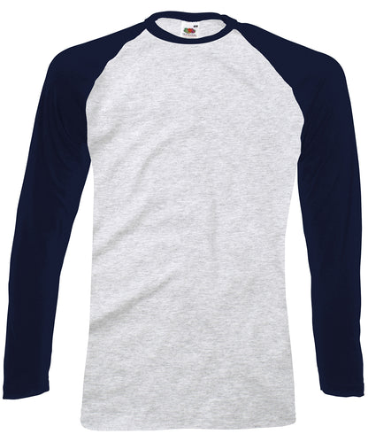 Fruit of the Loom - Long sleeve baseball T - SS028
