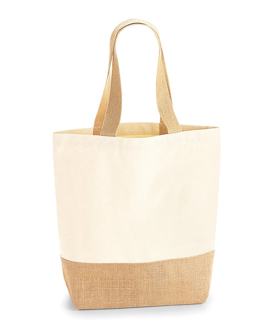 Westford Mill - Jute base canvas shopper - WM450