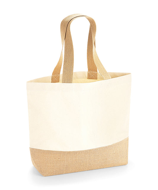 Westford Mill - Jute base canvas tote - WM451