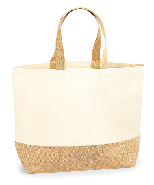 Westford Mill - Jute base canvas tote XL - WM452