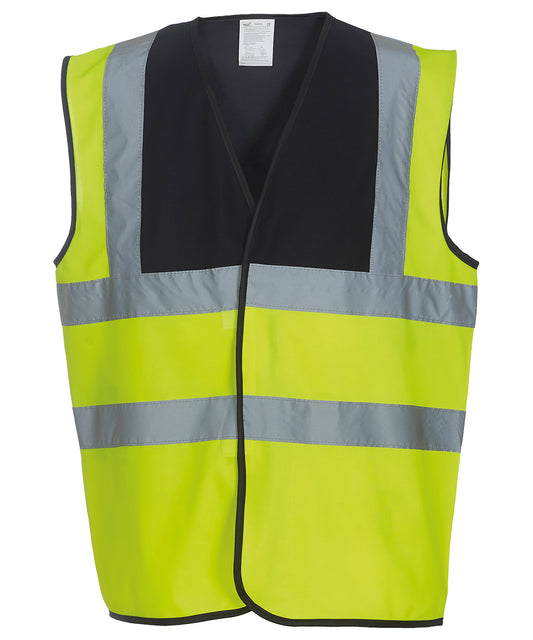 Yoko - Hi-vis 2-band-and-braces waistcoat (HVW100) - YK001