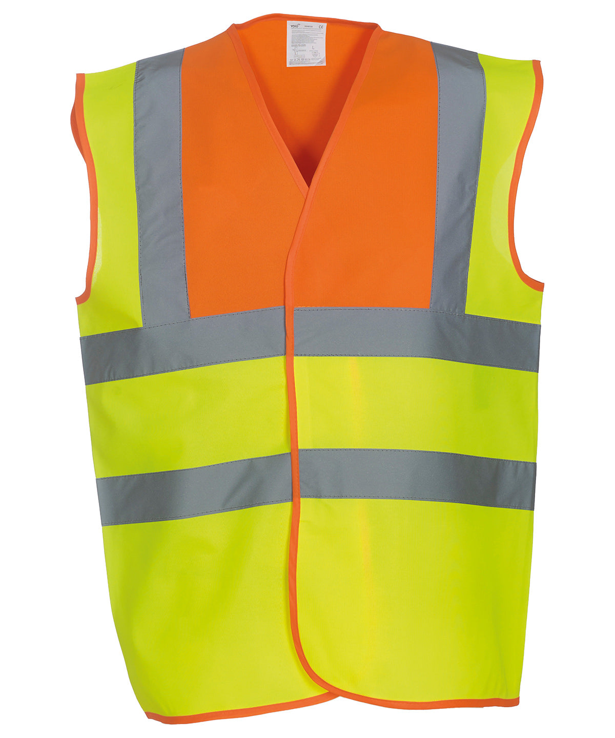 Yoko - Hi-vis 2-band-and-braces waistcoat (HVW100) - YK001