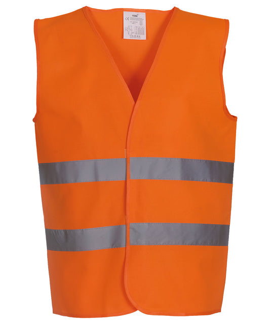 Yoko - Hi-vis 2-band waistcoat (HVW102) - YK003