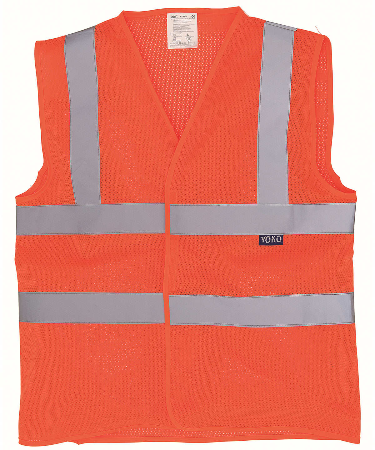 Yoko - Top cool open mesh 2-band-and-braces waistcoat (HVW120) - YK006