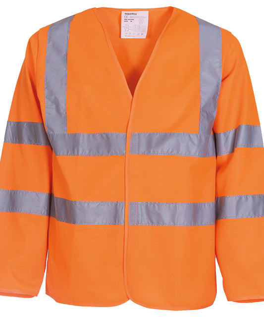 Yoko - Hi-vis long sleeve waistcoat (HVJ200) - YK007