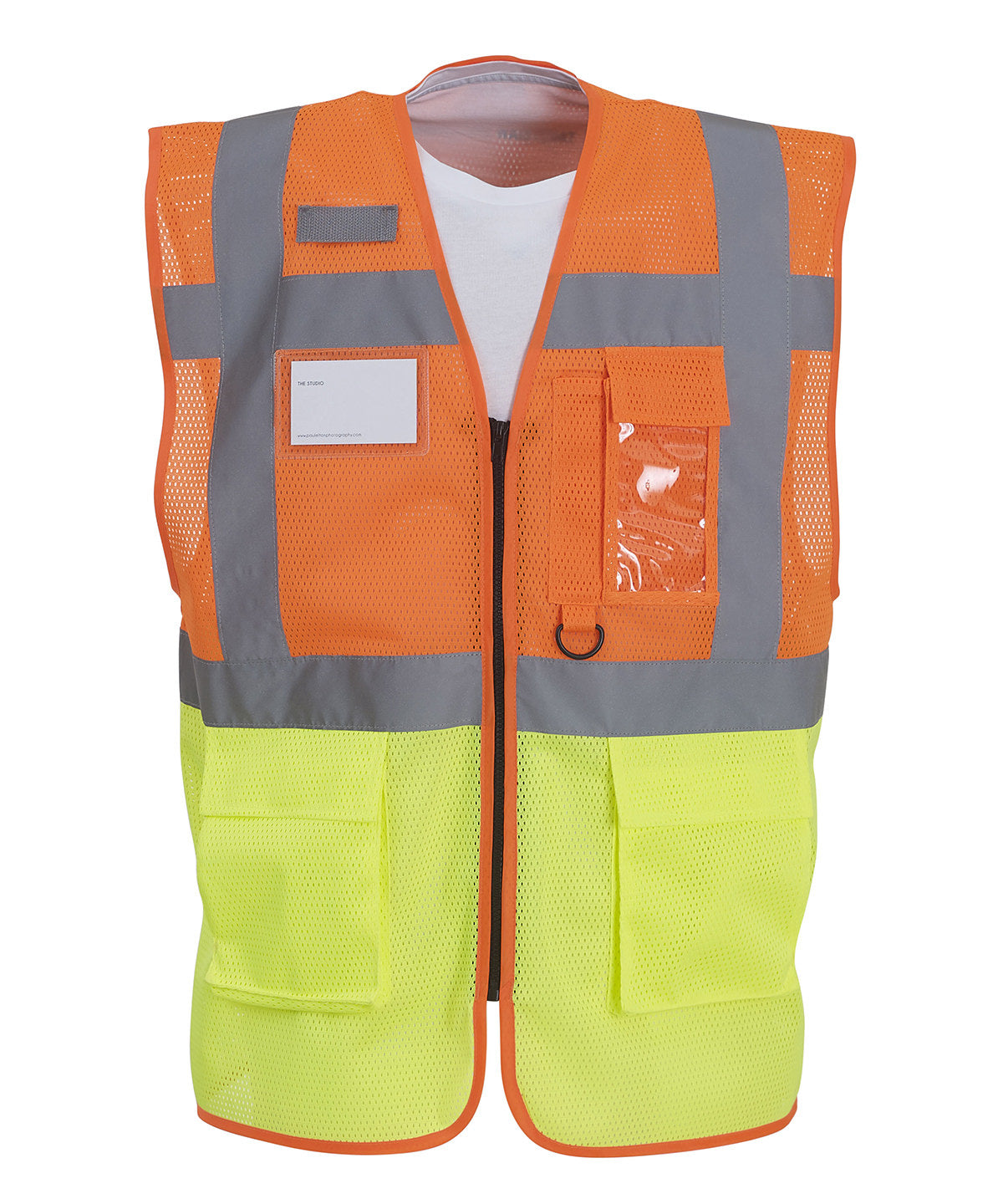 Yoko - Hi-vis top cool open-mesh executive waistcoat (HVW820) - YK015