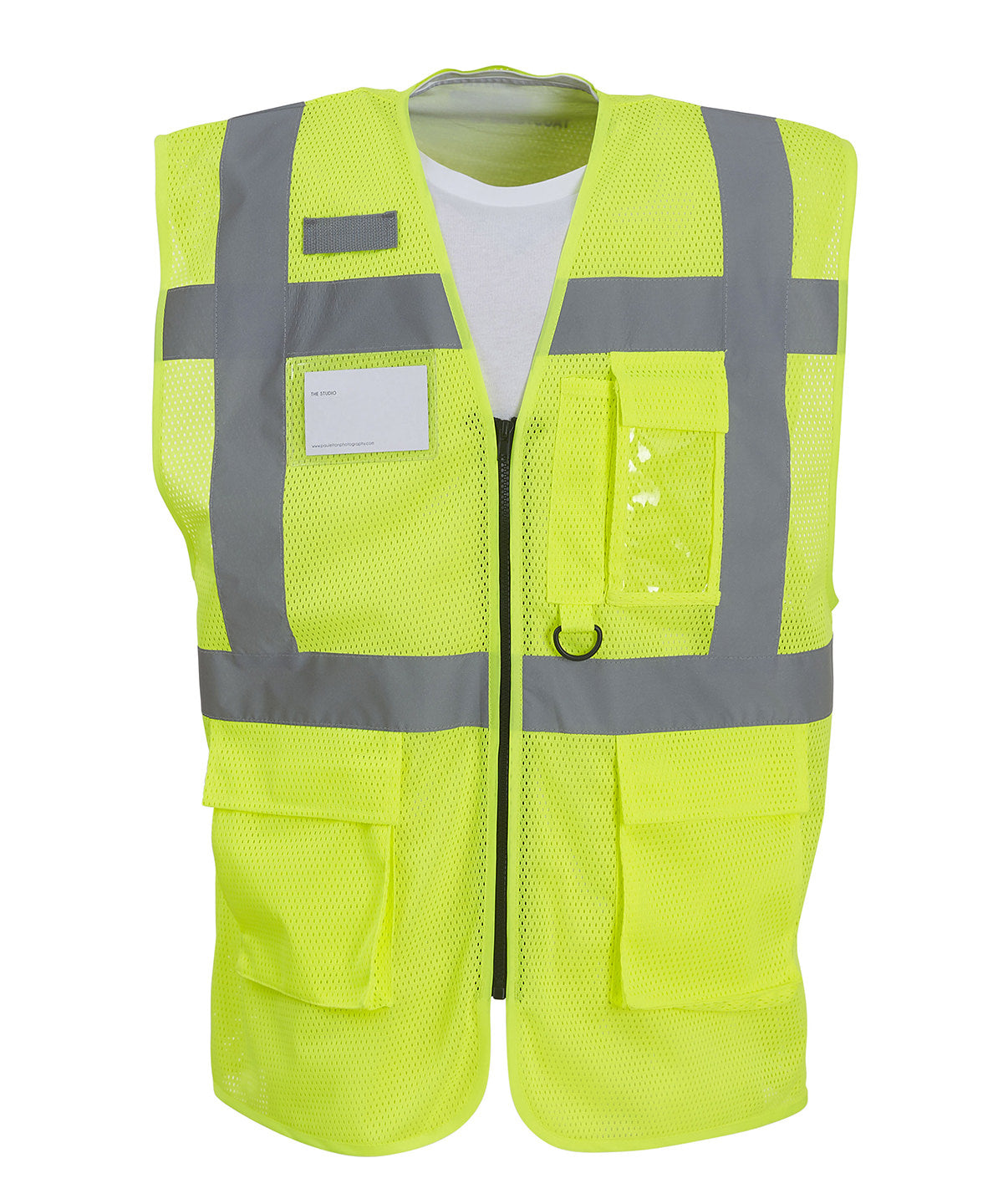 Yoko - Hi-vis top cool open-mesh executive waistcoat (HVW820) - YK015