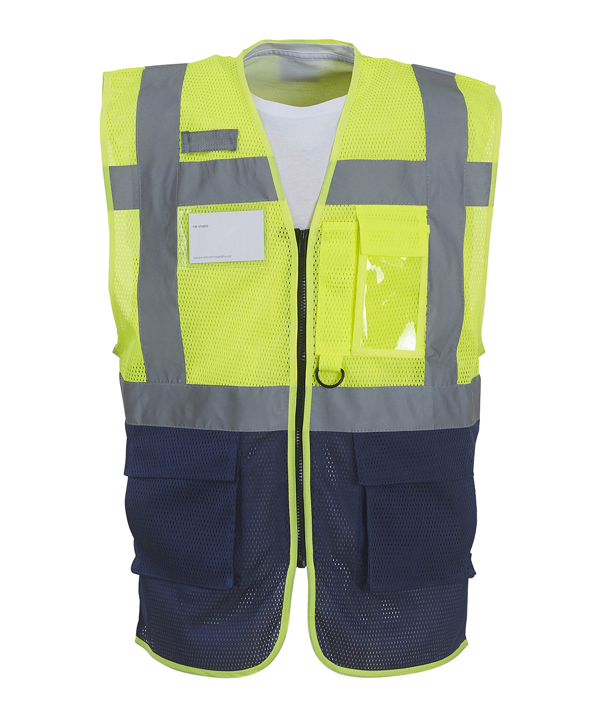 Yoko - Hi-vis top cool open-mesh executive waistcoat (HVW820) - YK015