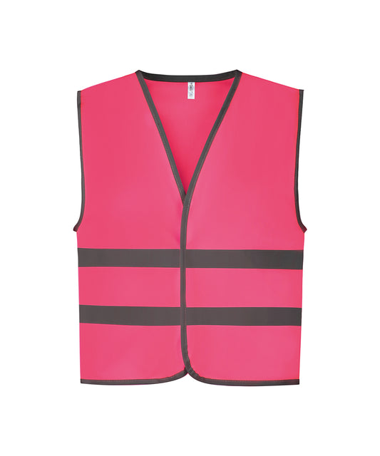 Yoko - Hi-vis reflective border kids waistcoat (HVW102CH) - YK102