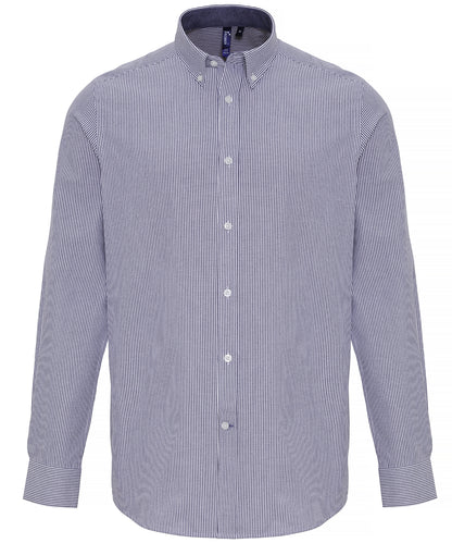 Premier - Cotton-rich Oxford stripes shirt - PR238