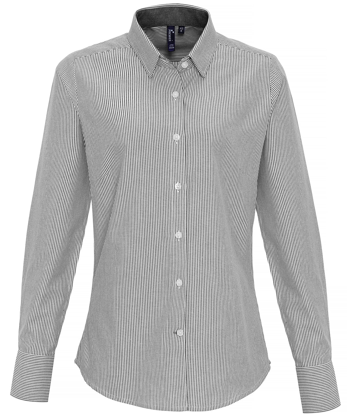 Premier - Women's cotton-rich Oxford stripes blouse - PR338