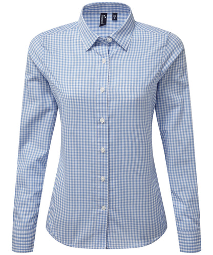 Premier - Women's Maxton check long sleeve shirt - PR352