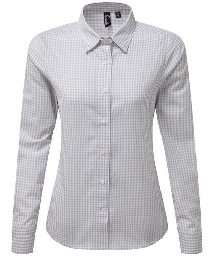 Premier - Women's Maxton check long sleeve shirt - PR352