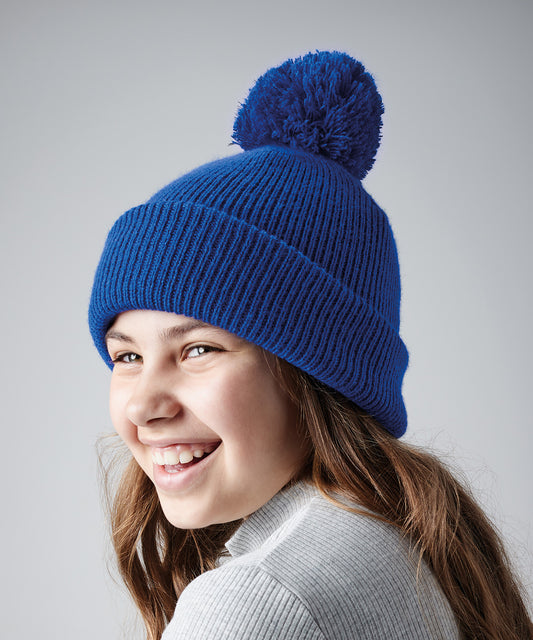 Beechfield - Junior reflective bobble beanie - B406B