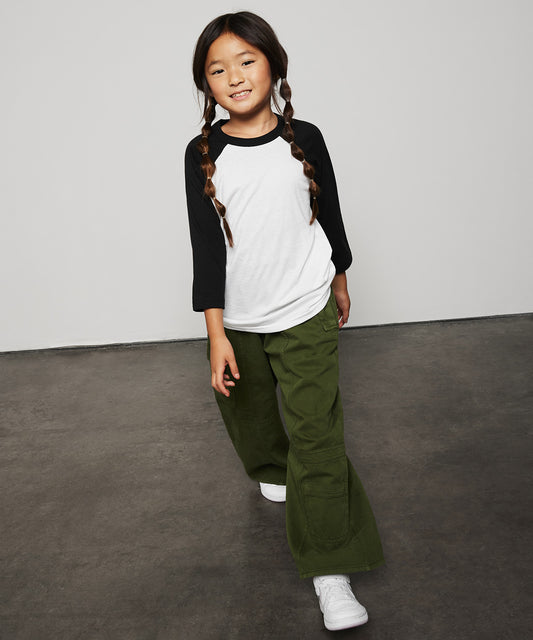 Bella Canvas - Youth ¾ sleeve baseball tee - BE218
