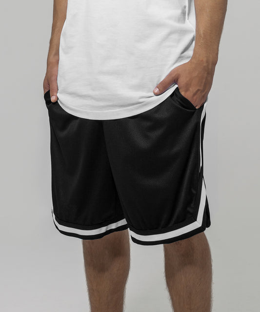 Build Your Brand - Two-tone mesh shorts - BY047
