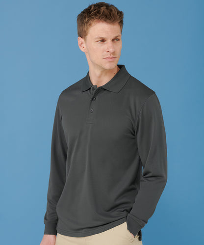Henbury - Long sleeve Coolplus® polo shirt - HB478