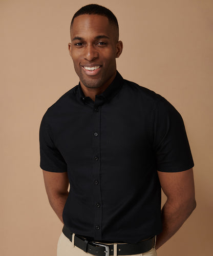 Henbury - Modern short sleeve Oxford shirt - HB517