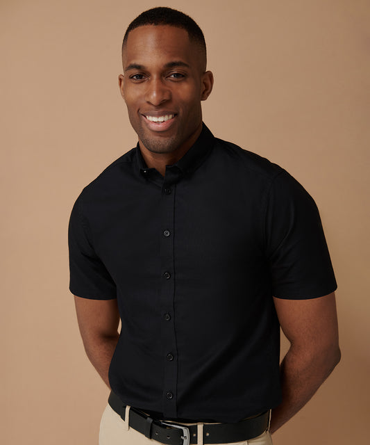 Henbury - Modern short sleeve Oxford shirt - HB517