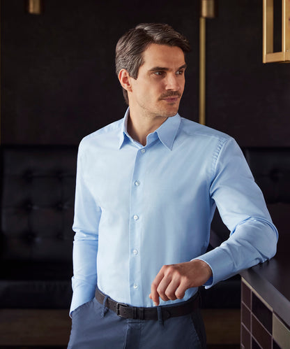 Russell Collection - Long sleeve easycare tailored Oxford shirt - J922M