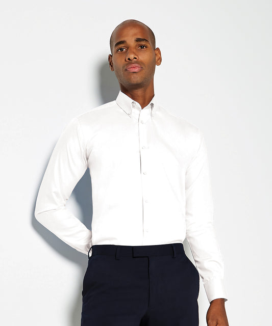 Kustom Kit - Slim fit non-iron Oxford twill shirt long-sleeved (slim fit) - KK139