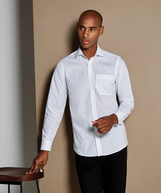 Kustom Kit - Poplin shirt long-sleeved (tailored fit) - KK142