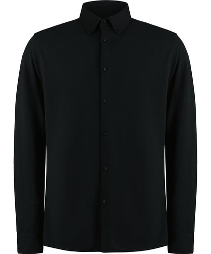 Kustom Kit - Long sleeve Superwash® 60° piqué shirt (tailored fit) - KK143
