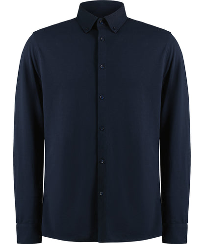 Kustom Kit - Long sleeve Superwash® 60° piqué shirt (tailored fit) - KK143