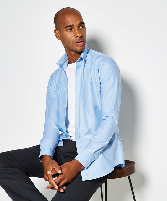 Kustom Kit - Slim fit workwear Oxford shirt long-sleeved (slim fit) - KK184