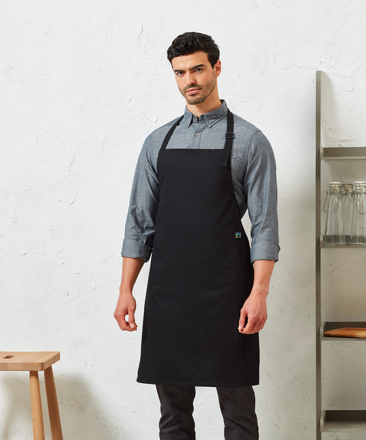Premier - Cotton bib apron, organic and Fairtrade certified - PR112