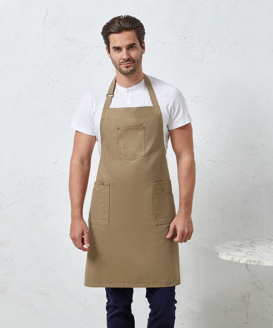 Premier - Chino cotton bib apron - PR132