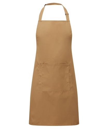 Premier - Colours bib apron with pocket - PR154