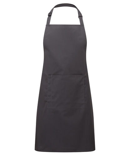 Premier - Colours bib apron with pocket - PR154