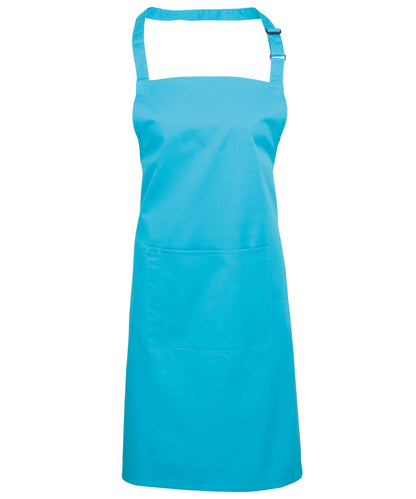 Premier - Colours bib apron with pocket - PR154